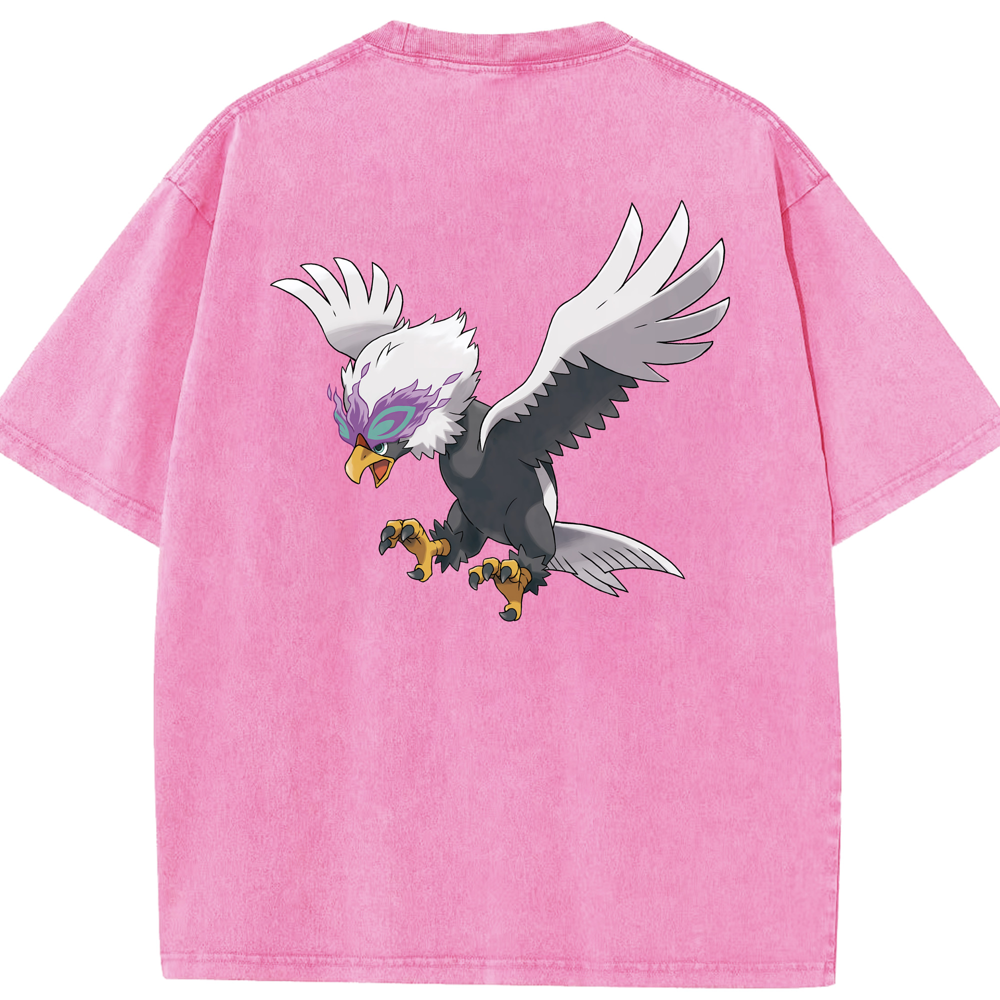 （画像用） ポケットモンスター Pokémon 綿100% ヴィンテージ風 半袖Tシャツ（背面プリント）